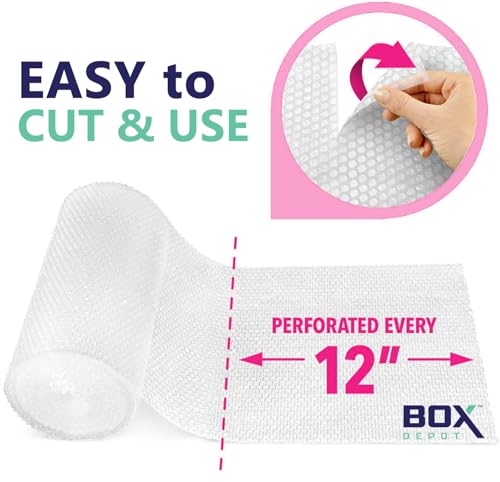 12 inch x 60 ft bubble cushioning wrap perforated bubble roll cushioning for moving shipping extra thick cushioning for fragile items 2 rolls 0 0 belly baby and beyond
