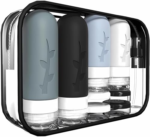 18pack Travel Bottles for ToiletriesTSA Approved Silicone Travel Containers jar for ToiletriesLeak Proof Refillable Liqus Shampoo And Conditioner Travel Essentials toiletry Bottles 0 belly baby and beyond