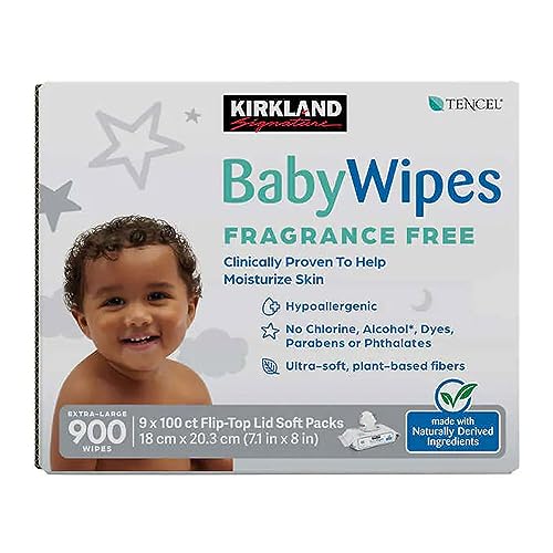 2 X Kirkland Baby Wipes Unscented 900 ct 0 belly baby and beyond