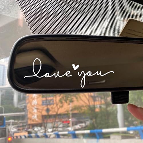 2 x Love You Rearview Decal Love You Decal Mirror Decals Cup Stickers Mirror Stickers Rear View Mirror Sticker Car Mirror Decal Side Mirror Decals For Tumblers White 0 belly baby and beyond