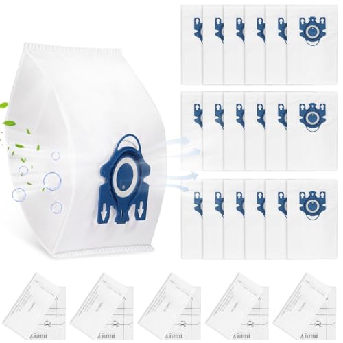 20 Pack 3D Airclean GN Vacuum Bags Compatible with Miele Classic C1 Complete C1 Complete C2 Complete C3 S227 S240 S270 S400 S2 S5 S8 Series Canister Vacuum Cleaner 0 belly baby and beyond