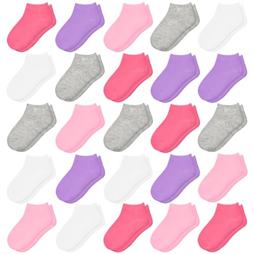 25 Pairs Toddler Socks Girls Socks Kids Socks Girls Ankle Socks Soft Low Cut Socks for Girls Kids Aged 1 14 0 belly baby and beyond