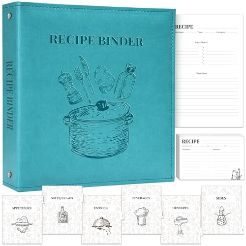 30 Sheets 85x11 Recipe Book for Own Recipes 20 Cards 4x 6 Recipe Book Elastic for Pen or Highlighter to Create and Write Your Own Recipes Recipe Binder Recipe Binder with Plastic Sleeves 0 belly baby and beyond
