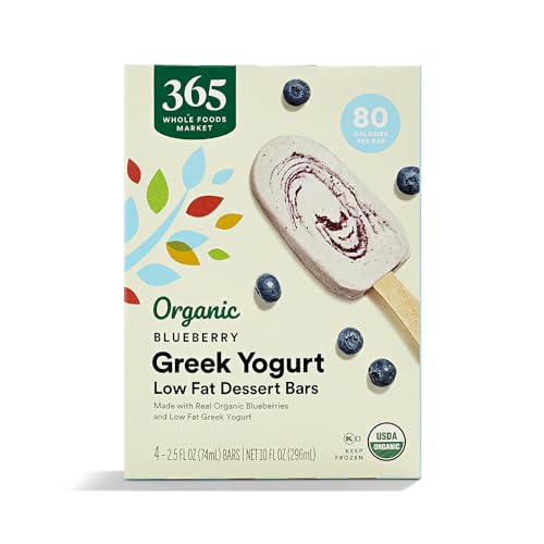 365 by Whole Foods Market Frozen Yogurt Greek Blueberry Organic 25 Fl Oz 4 Pack 0 belly baby and beyond