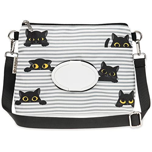 4 Nature Diaper Clutch Bag Small and Cute Baby Bag for Mom with Wipes Holder and Bags Dispenser Adjustable Straps for Cross Body Kitty Paws 0 belly baby and beyond