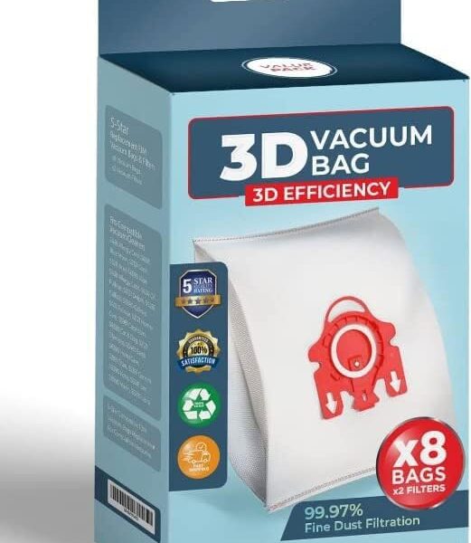 5 Star FJM Vacuum Cleaner Bags Replacement for Miele Vacuum Vacuum Bag Type FJM 8 Packs AirClean 3D Efficiency Dust Bag Red 0 belly baby and beyond