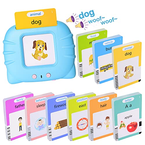 510 Talking Flash Cards for Kids 2 4 Pocket Speech Therapy Toys for Autism Montessori Learning 0 belly baby and beyond
