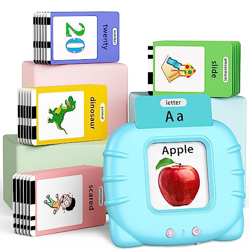 520 ABC Sight Words Talking Flash Cards with NumberShapesLettersColors Etc Preschool Learning Activities Toddler Learning Toys for 1 6 Year Old Boys and Girls XmasBirthday Gift Blue 0 belly baby and beyond