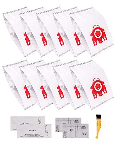 ANBOO 10 Pack FJM Vacuum bags Compatible for Miele AirClean 3D Efficiency Dust BagType FJMCompact C1C2S241 256iS290S300iS578S700S4S6Series Canister Vacuum Cleaner Bag10 Bags 2 Filters 0 belly baby and beyond