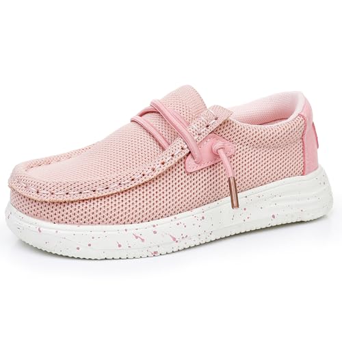 Ahannie Boys Loafers Kids Girls Slip On Lightweight Casual Boat Shoes ToddlerLittle KidBig Kid 0 belly baby and beyond