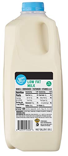 Amazon Brand Happy Belly 1 Milk Half Gallon 64 fl oz Pack of 1 0 belly baby and beyond