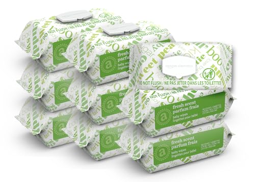Amazon Elements Baby Wipes Fresh 810 Count Flip Top Packs Pack of 9 0 belly baby and beyond