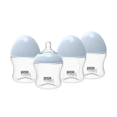Anti Colic Baby Bottles 5oz with S Flow Rate Nipples for 0 3 Months 4 Pack MM103A 0 belly baby and beyond
