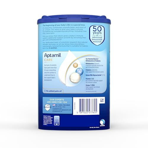 Aptamil Care Stage 2 Milk Based Powder Infant Formula for 6 Months Also for C section born babies with DHA ARA Omega 3 6 Prebiotics Contains No Palm Oil 282 Ounces Packaging May Vary 0 4 belly baby and beyond
