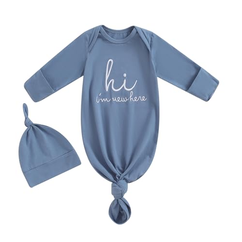 Ayalinggo Newborn Sleeper Gown Baby Boy Girl Football Outfit Infant Nightgown Sleeping Bag Sleepwear Pajamas 0 belly baby and beyond