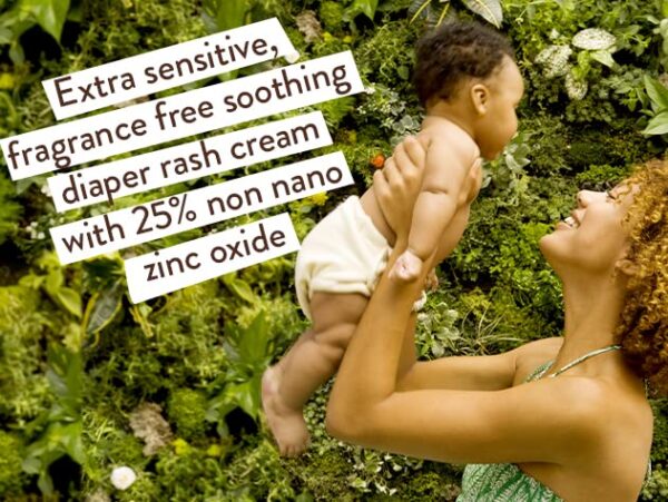 BABO Botanicals Sensitive Baby Fragrance Free Diaper Cream 25 Natural Zinc Oxide Calendula Shea Cocoa Butter EWG Verified Vegan from Birth 0 2 belly baby and beyond