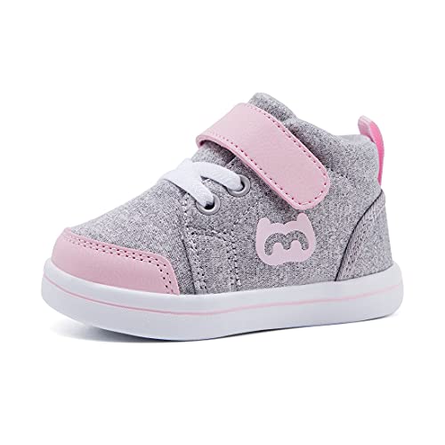 BMCiTYBM Baby Walking Shoes Boy Girl High Top Sneakers Infant First Shoes for Learning to Walk 6 9 12 18 24 Months 0 belly baby and beyond
