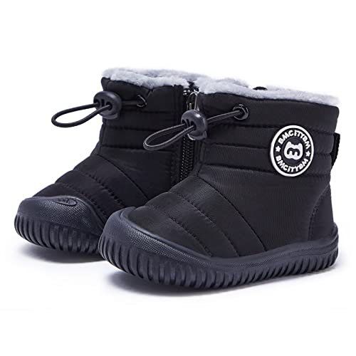 BMCiTYBM Toddler Baby Snow Boots Winter Shoes Boys Girls Cold Weather Baby Faux Fur Shoes 0 belly baby and beyond