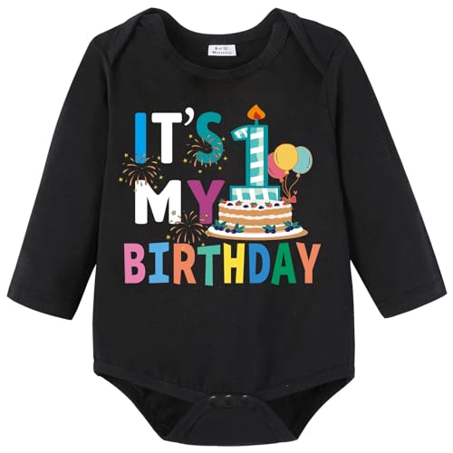 Baby 1st Birthday Bodysuit Outfit with Bowtie Infant Half Happy Birthday Party Clothes Tops Shirts for Boy 0 belly baby and beyond