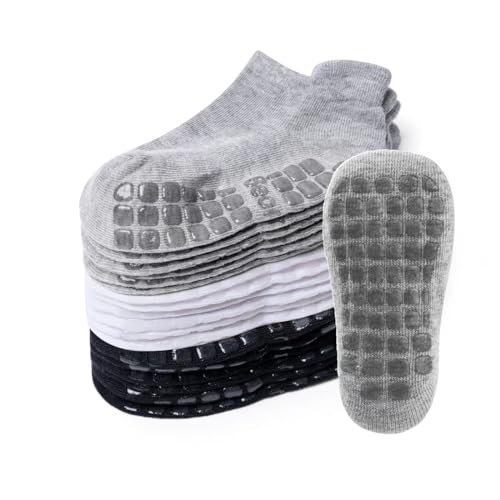 Baby Ankle Socks with Grippers 9 Pair for 6 months 7 years old Ankle Socks for Infant Toddler Boy Girl 0 belly baby and beyond