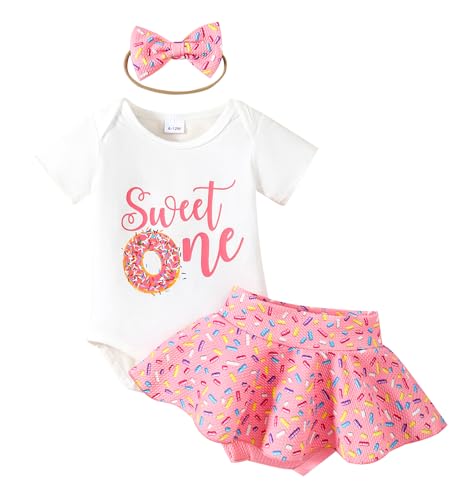 Baby Girl FirstHalf Birthday Outfit One RomperFloral ShortsHeadband Cake Smash Clothes Set 0 belly baby and beyond
