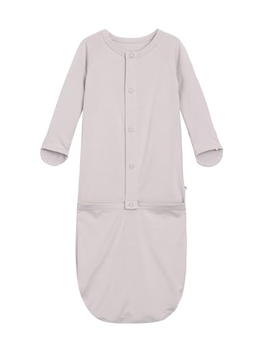 Baby Toddlers Nightgowns Sleeper Gown Newborn Infant Long Sleeve Pajama Gowns Unisex Viscose from Bamboo Sleepwear 0 belly baby and beyond
