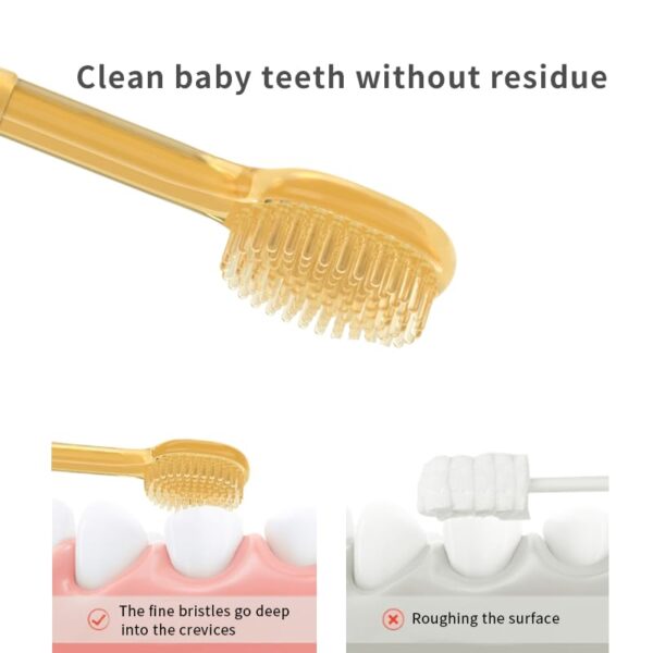 Baby Toothbrush Set Silicone Baby Tongue Cleaner 0 18M Infant 360 Degree Toddler Oral Care Toothbrush Toothbrush Tongue Brush Baby Teether Finger Toothbrush with Cup for Training 0 4 belly baby and beyond
