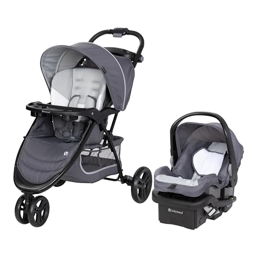 Baby Trend EZ Ride Travel System with EZ Lift Infant Car Seat Dash Grey 0 belly baby and beyond