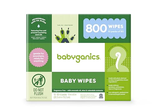 Babyganics Unscented Diaper Wipes 800 Count Non Allergenic and formulated with Plant Derived Ingredients Packaging May Vary 0 belly baby and beyond