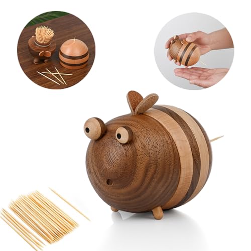 BeeToothpicks Holder Dispenser Comes with 150 Pcs Toothpicks Unique Funny Cute Small Gifts House Warming Gifts New Home 0 belly baby and beyond