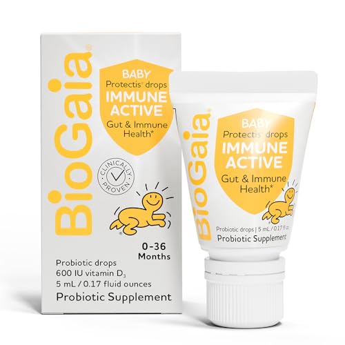 BioGaia Immune Active Baby Probiotic Drops Vitamin D for Digestive Immune Health for Babies Toddlers 0 36 Months Pediatrician Trusted Allergen Dairy Soy Gluten Free 0 belly baby and beyond