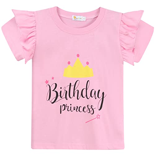 Birthday Girl Shirt Toddler Baby Girls T Shirt 2nd 3rd 4th 5th 6th 7th Birthday Tee Summer Outfit 0 belly baby and beyond