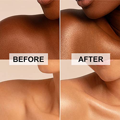 Body Shimmer Oil Waterproof Long Lasting Moisturizing Bronze Body Luminizer Glow For Face Body Liquid Illuminator Body Highlighter 1ozJars Makeup Brush Include Rose Gold 01 0 3 belly baby and beyond