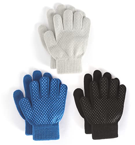 Brook Bay Kids Magic Gloves 3 Pack Kids Winter Gloves Cold Weather Gloves for Boys Girls Childrens Knit Gloves 0 belly baby and beyond