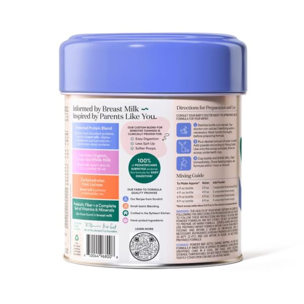 ByHeart Whole Nutrition Infant Formula Powder for Infants 0 12 Months Made With Organic Grass Fed Whole Milk Clean Label Project Certified Closest to Breast Milk Baby Formula Patented Protein Blend 24 0 0 belly baby and beyond