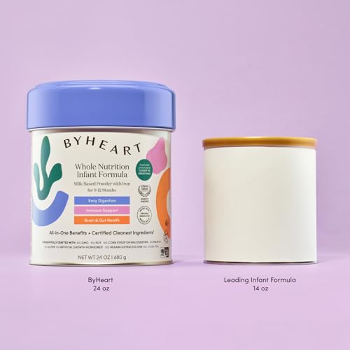 ByHeart Whole Nutrition Infant Formula Powder for Infants 0 12 Months Made With Organic Grass Fed Whole Milk Clean Label Project Certified Closest to Breast Milk Baby Formula Patented Protein Blend 24 0 1 belly baby and beyond