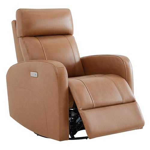 CHITA Saddle Recliner Chair for Relaxing Genuine Leather Power Swivel Glider Double Layer Truck Living Room 0 belly baby and beyond