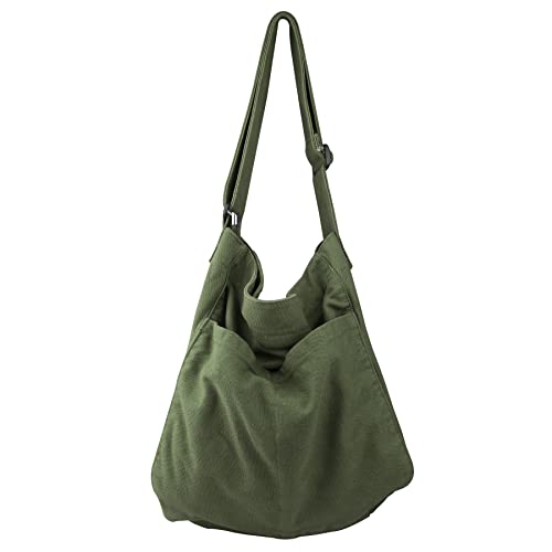 Canvas Hobo Crossbody Shoulder Tote Bag for Women and Men WMulti pocket Casual Purse Messenger Bags Travel Work 0 belly baby and beyond