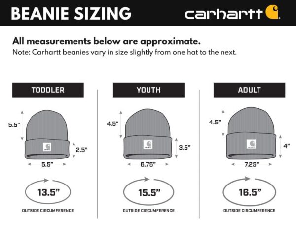 Carhartt Kids Acrylic Knit Beanie Watch Hat 0 1 belly baby and beyond