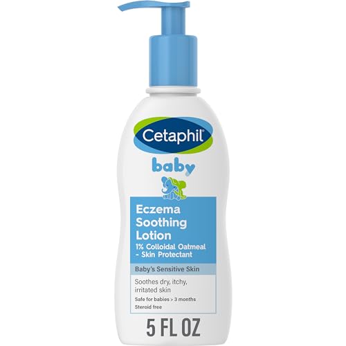 Cetaphil Baby Eczema Soothing Lotion with Colloidal Oatmeal For Dry Itchy and Irritated Skin 5 Fl Oz 0 belly baby and beyond