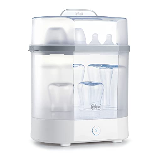 Chicco Baby Bottle Steam Sterilizer 3 in 1 modular system eliminates 999 of harmful bacteria in baby bottles quickly and naturally with the power of steam WhiteGrey 0 belly baby and beyond