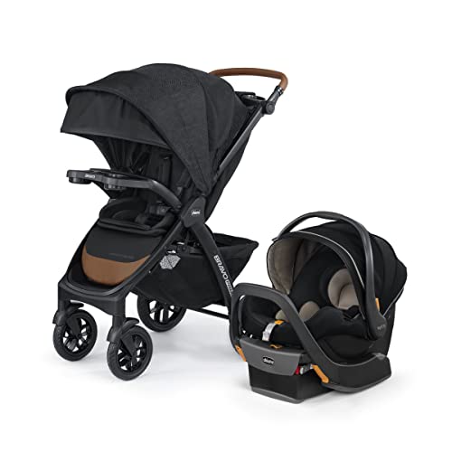 Chicco Bravo Primo Trio Travel System Quick Fold Stroller with Chicco KeyFit 35 Zip Extended Use Infant Car Seat and Stroller Combo SpringhillBlack 0 belly baby and beyond