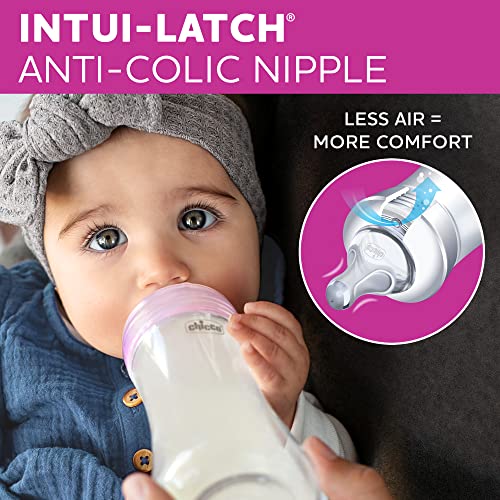 Chicco Duo 100 Silicone Intui Latch Baby Bottle Nipple with Anti Colic Valve Skin Like Texture and Breast Like Flow Stage 3 Fast Flow 2pk 6 Months 0 4 belly baby and beyond