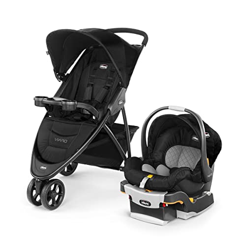 Chicco Viaro Quick Fold Travel System Includes Infant Car Seat and Base Stroller and Car Seat Combo Baby Travel Gear BlackBlack 0 belly baby and beyond