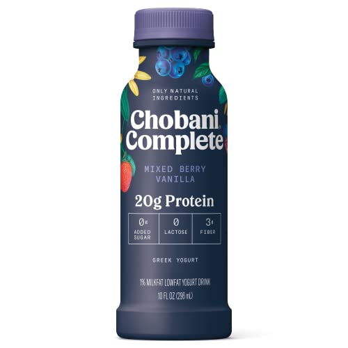 Chobani Complete Advanced Nutrition Protein Greek Yogurt Drink Mixed Berry Vanilla 10 fl oz 0 belly baby and beyond