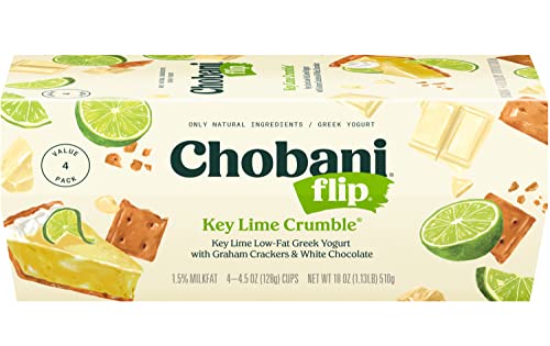 Chobani Flip Low Fat Greek Yogurt Key Lime Crumble 45oz 4 pack 0 belly baby and beyond