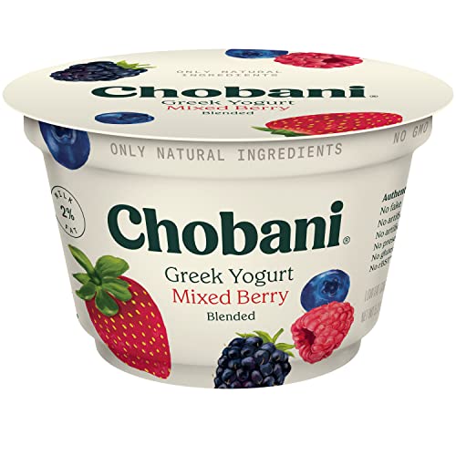 Chobani Low Fat Greek Yogurt Mixed Berry Blended 53oz 0 belly baby and beyond