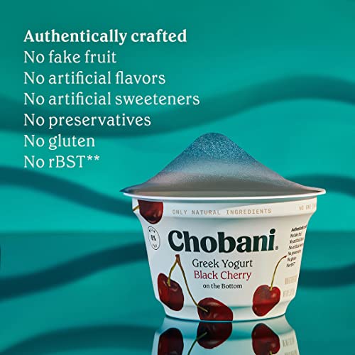 Chobani Non Fat Greek Yogurt Black Cherry on the Bottom 53oz 0 3 belly baby and beyond