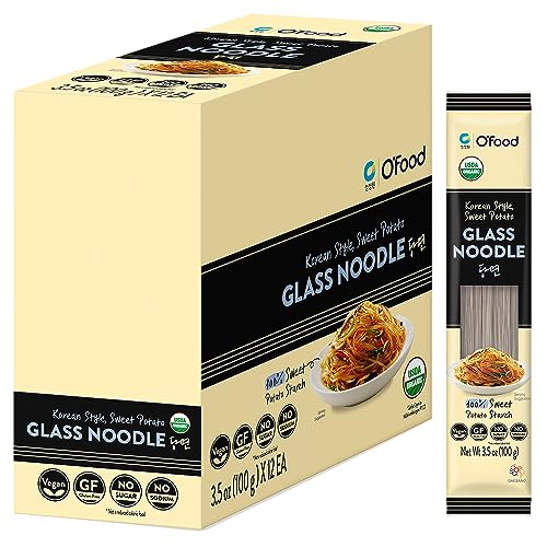 Chung Jung One OFood Organic Glass Noodles 12 Pack Gluten Free Korean Sweet Potato Noodles Vegan No Sodium No Sugar Rice and Pasta Alternative 0 belly baby and beyond