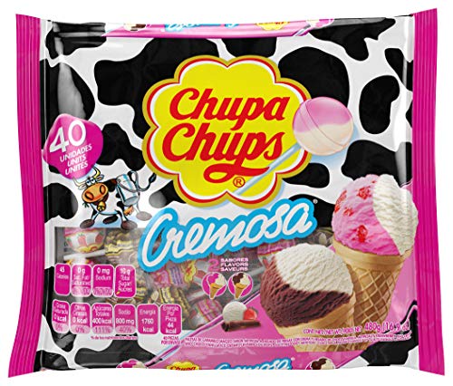 Chupa Chups Cremosa Halloween Trick or Treat Candy Lollipop Variety Assortment 2 Ice Cream Flavors Individually Wrapped Candy for Kids 169 oz Bag 40 Suckers 0 belly baby and beyond
